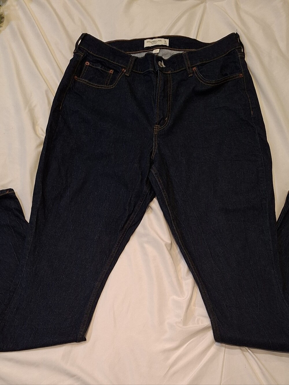 Abercrombie & Fitch Curve Love Mid Rise Bootcut Jeans Dark Wash Size 31 12 Long